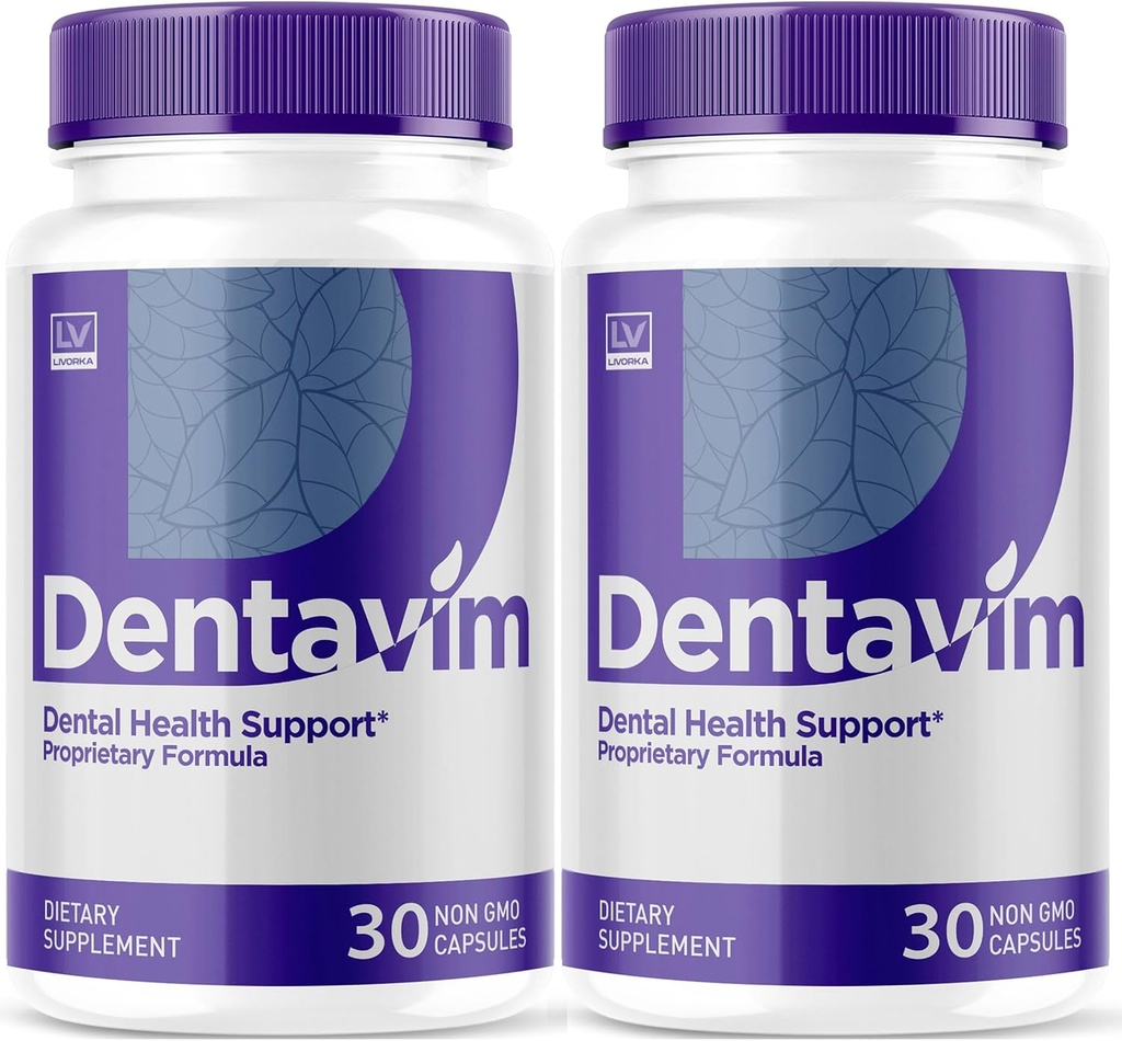 (2 Pack) Dentavim, Dentavim Capsules, Dentavim Advanced Formula Pills, Dentavim All Natural Vitamins for Oral Protection, Dentavim Reviews, 60 Capsules for 2 Months