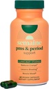 PMS & Period Relief - Menstrual Cramp Relief: No More Period Cramps, Mood Swings, or Bloating. PMS Supplement for Happy Hormones and Period Relief. (40 Count)