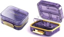 Travel Pill Organizer, 7 διαμερίσματα Pill Box, καθημερινή φορητή θήκη χαπιών για να κρατήσει βιταμίνες, 1 πακέτο μικρό δοχείο χαπιών για Pocket Purse Medicine Organizer