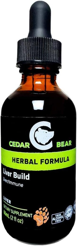 Cedar Bear Liver Φτιάξτε ένα υγρό βοτανικό συμπλήρωμα που βοηθά στην ενίσχυση του ήπατος και της χοληδόχου κύστης λειτουργία 2 Fl Oz