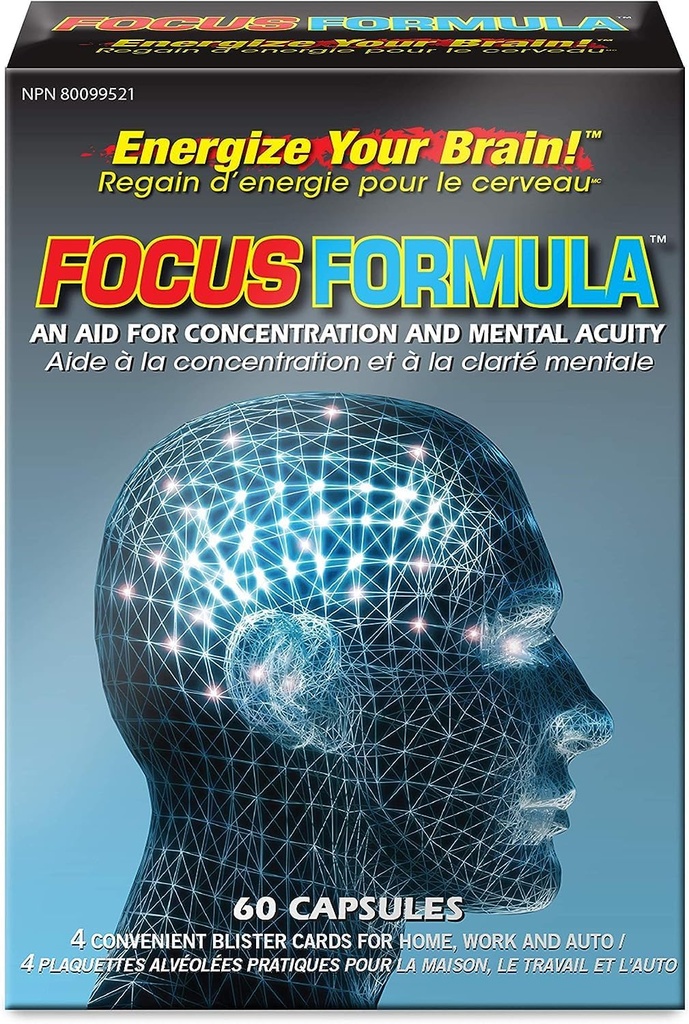 Nu-Life Focus Formula Mental Acuity Formula, 60 κουτιά