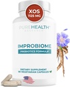 PUREHEALTH ΕΡΕΥΝΑ Improbiome Prebiotic Fiber Supplement - Φυσική υποστήριξη για υγιή προβιοτικά κόκκων - Digestive διατροφικά συμπληρώματα - κάψουλες μήλου Πεκτίνη - 90ct