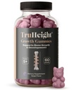 TruHeight Growth Gummies (Grape) Natural Growth & Development Supplement for Kids & Teens - Βιταμίνη D, K, Calcium & Ashwagandha - Βιταμίνες αντοχής των οστών D3 K2 - Picky Eater Vitamin for Kids - Ηλικίες 5+