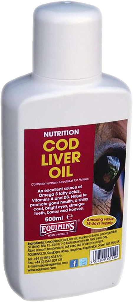 Συμπλήρωμα ίππου Cod Liver Oil 500ml