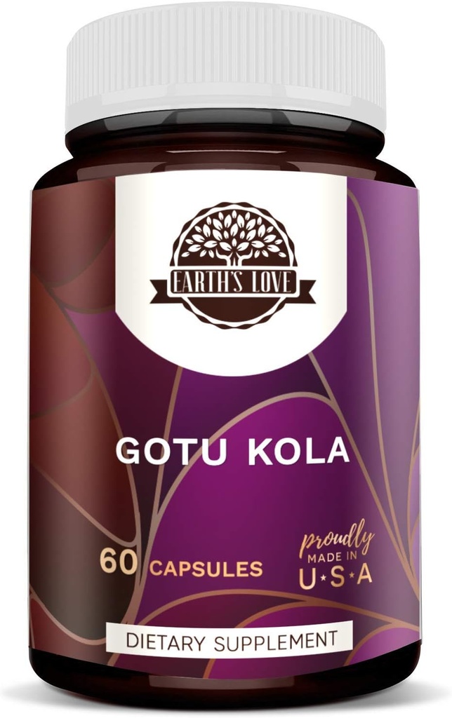 Αγάπη της Γης - Gotu Kola 60 κάψουλες, 500 mg, Gotu Kola (Centella Asiatica) Αποξηραμένα Βότανα (60 κάψουλες)