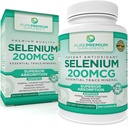 PurePremium Selenium 200mcg συμπλήρωμα - L Selenomethionine Essential Mineral - Καθημερινή υποστήριξη για το φυσιολογικό θυρεοειδές, ανοσοποιητικό σύστημα