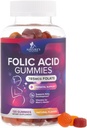 Φολικό οξύ Gummies για τις γυναίκες 785 mcg, Απαραίτητες προγεννητικές βιταμίνες για τη μαμά & το μωρό, Vegan Folic συμπλήρωμα Gummy, καθημερινή βιταμίνη B9 επιπλέον Folate δύναμη, πριν από τη διάρκεια μετά την εγκυμοσύνη - 120 Gummies