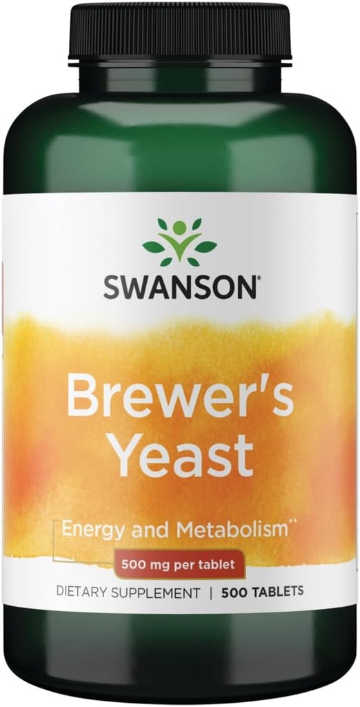 Swanson Brewer's Yeast - B Complex Vitamin Formula (500mg, 500 δισκία)