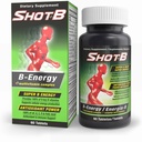 Shot B Multivitamin Complex, B-Energy, Βιταμίνη B Complex με Αντιοξειδωτική Υποστήριξη, B Complex Vitamins με A, C, D, E & Folic Acid για Κυτταρική Ενέργεια & Ανοσοποιητική Υγεία - 6 B Key Vitamins, 60 Count