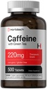 Χάπια καφεΐνης Horbäach 220mg με πράσινο τσάι 500 δισκία χορτοφαγικά, μη ΓΤΟ & χωρίς γλουτένη
