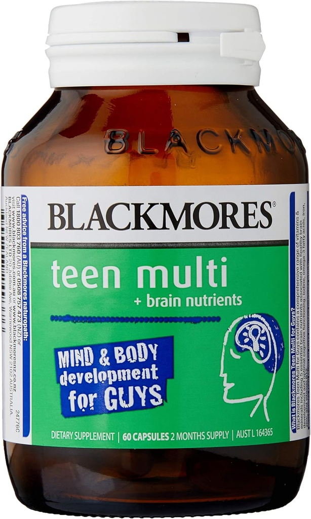 Blackmores Teen Multi + εγκεφαλικά θρεπτικά συστατικά για τους άνδρες 60 κάψουλες