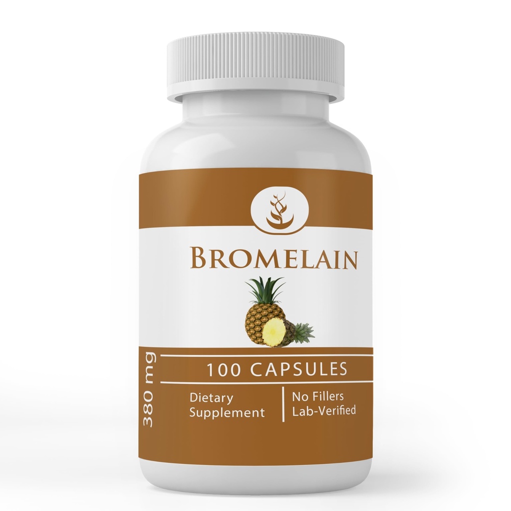 Αμιγώς πρωτότυπα συστατικά Bromelain, (100 κάψουλες) Πάντα καθαρό, χωρίς πρόσθετα ή πληρωτικά, Εργαστήριο Επαληθευμένο