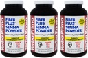 Yerba Prima Fiber Plus Senna σκόνη, 12 ουγγιά (πακέτο των 3) - για βραχυχρόνια χρήση για την αποκατάσταση της κανονικότητας, βελτιωμένη γεύση μήλου spice, Stevia γλυκαντικά, παρέχει απαλή ανακούφιση Overnight, μη ΓΤΟ