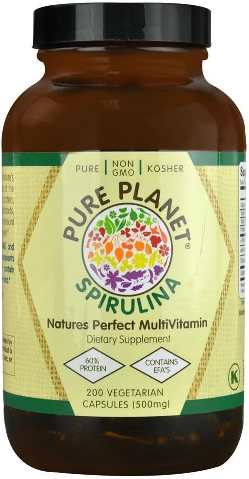 Pure Planet 100% Pure Spirulina, 200 CT