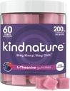 nynature L-theanine Gummies 200mg – Vegan Calm & Focus συμπλήρωμα για ενήλικες & παιδιά Ηλικίες 4+ – Mixed Berry Chewable, χαμηλή ζάχαρη, μη-νύχτα*