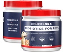 Geneflora Digestive Enzymes Prebiotics & Pet Probiotics 125 Grams, 2 Pack | Dog Probiotics for Digestive Support