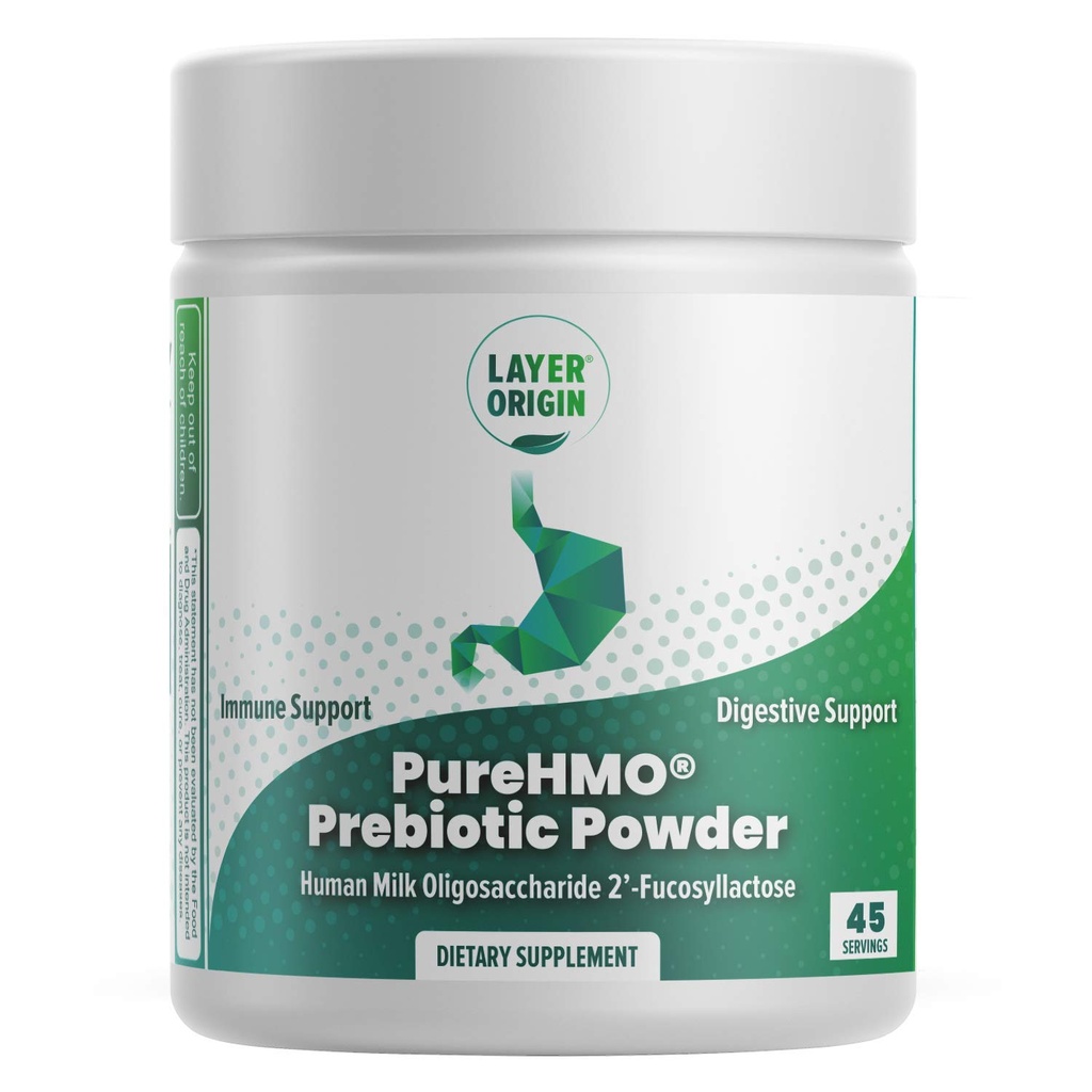 PureHMO Human Milk Oligosaccharide (HMO 2'-FL) Prebiotic Fiber Powder - Feed 200 Billion Probiotics/Scoop, 45 Servings