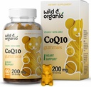 Wild & Organic CoQ10 Gummies - Vegan CoQ10 200mg Αντιοξειδωτικό συμπλήρωμα με Ubiquinone - Φυσική ενέργεια και Focus Gummies με συνένζυμο Q10-60 Μη-GMO Πεκτίνη Μασώμενα