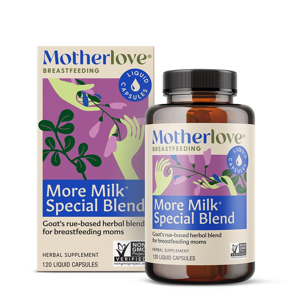 Motherlove More Γάλα Ειδικό Μείγμα (120 Κάψουλες Μέγεθος Αξίας) Βότανο Γαλουχία συμπλήρωμα w / Goat’s Rue to Build Breast Tissue & Support Breast Milk Supply—Non-GMO, Βιολογικά Βότανα, Vegan, Soy-Free