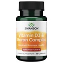 Swanson Βιταμίνη D & Boron 60 Καψάκια