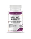 Κουζίνα Σώματος Mega NAC (N- Acetyl Cysteine) 600 mg με Quercetin, Υποστηρίζει την αναπνευστική υγεία και την ανοσοποιητική λειτουργία και προωθεί το ήπαρ και το νεφρό Detox, Veggie Caps, (πακέτο του 1)