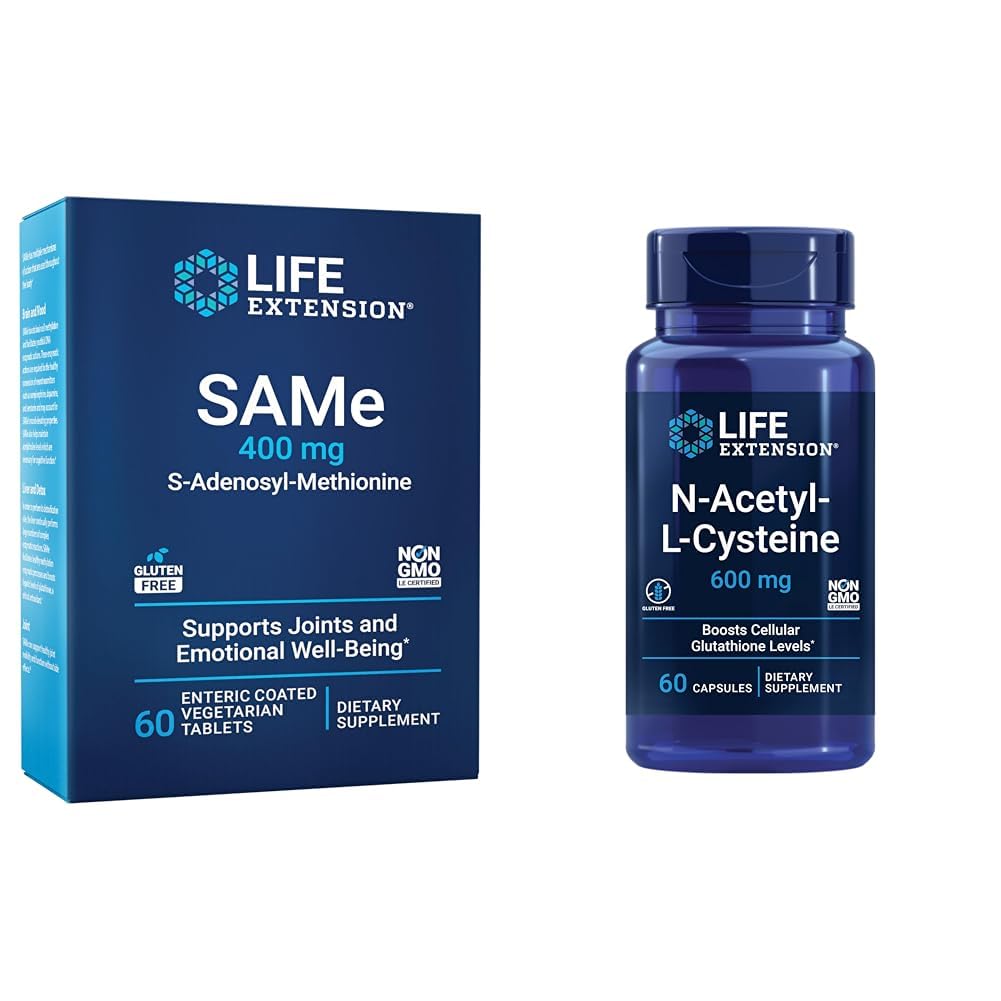 Επέκταση ζωής Ίδια 400mg & N-Acetyl-L-Cysteine 600mg - 60 Count Liver, Κοινή & Ανοσολογική Υποστήριξη