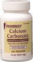 Αντιόξινο και συμπλήρωμα ασβεστίου Pharmest Calcium Carbonate 10 Grains - 100 Tables by HARBEST