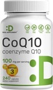 DEAL ΣΥΜΠΛΗΡΩΜΑ CoQ10 100mg με Ωμέγα 3 100mg, 240 κάψουλες 