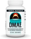 Source Naturals DMAE, Dimethylaminoethanol Bitartrate - Supports Mental Concentration - 200 Tablets