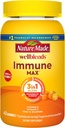 Nature Made Wellbleds ImmuneMAX Gummies, Βιταμίνη C 1000mg + Ψευδάργυρος, Σελήνιο, & Βιταμίνη D3 5000 IU, Συμπλήρωμα Ανοσολογικής Υποστήριξης, 42 Gummies