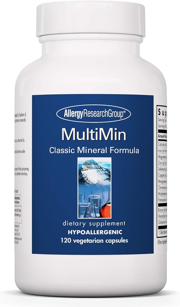 Ομάδα Έρευνας Αλλεργίας MultiMin - Multi Minerals Supplement for Men and Women, Trace Minerals, Mineral Complex, Boron, Iron, Magnesium - 120 Count
