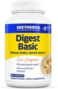 Enzymedica Digest Basic, Digestive Enzymes for Sensitive Στομαχικά, Προσφορές Fast-Active Gas & Bloating Relief, 90 Count