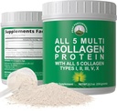 Μέγιστες επιδόσεις Όλα τα 5 Multi-Collagen Protein Peptides Peptides Multi-Collagen Περιέχει όλους τους τύπους I, II, III,V, X. Keto, Παλαιοφιλικό με υδρολυμένα βοοειδή, Marine, κοτόπουλο, Bone Broth Collagens