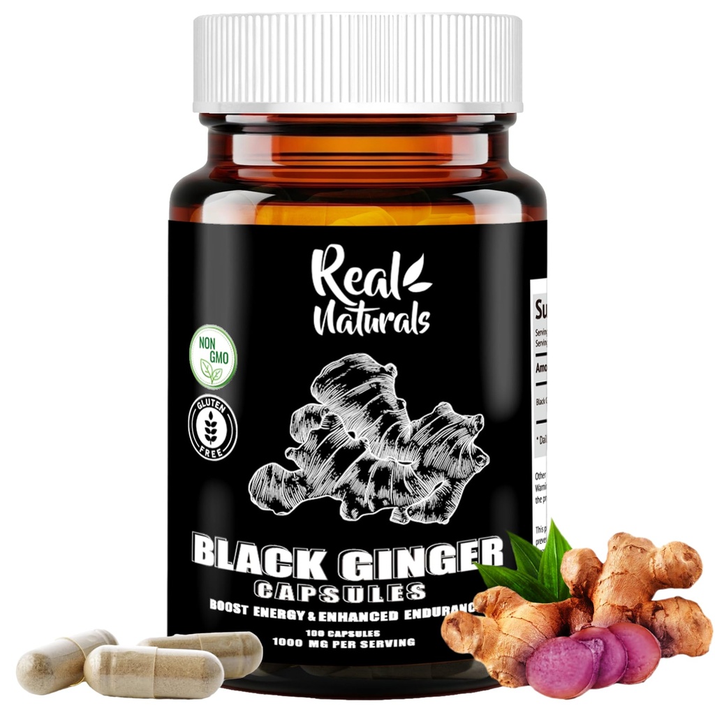 Μαύρο Ginger για άνδρες Καψάκιο 500 mg (100 κάψουλες) Vegan kaempferia parviflora Μαύρο εκχύλισμα Ginger Κάψουλες για συνολική αντοχή και απόδοση