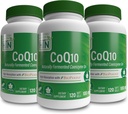 Health Thru Nutrition CoQ-10 100mg with BioPerine (Pack of 3X 120 Softgels) | High Absorption Naturally Fermented USP Grade Coenzyme Q10 | 3rd Party Tested | Heart Health and Energy Support