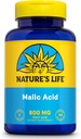 Nature's Life Malic Acid 800 mg | Chelating Agent May Help Support Energy & Muscle Comfort | No Gluten, Non-GMO | 100 Count