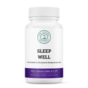 Sleep Well Calmness & Relaxing Support Formula - Ισχυρό μείγμα με μαγνήσιο, L-Θεανίνη, GABA, και μελατονίνη - Ενισχύει την χαλάρωση + προωθεί υγιή πρότυπα ύπνου - 60 κάψουλες