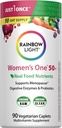 Rainbow Light Multivitamin for Women 50+, Vitamin C, D & Zinc, Probiotics, Women's One 50+ Multivitamin Provides High-Potency Immune Support, Non-GMO, Vegetarian, 90 Tablets