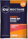 GU Energy Roctane Ultra Endurance Energy Drink Mix, Vegan, Gluten-free, Kosher, 35mg καφεΐνη, και Dairy-Free n-the-Go Energy για κάθε προπόνηση, 10 πακέτα Single-serving, Tropical Fruit
