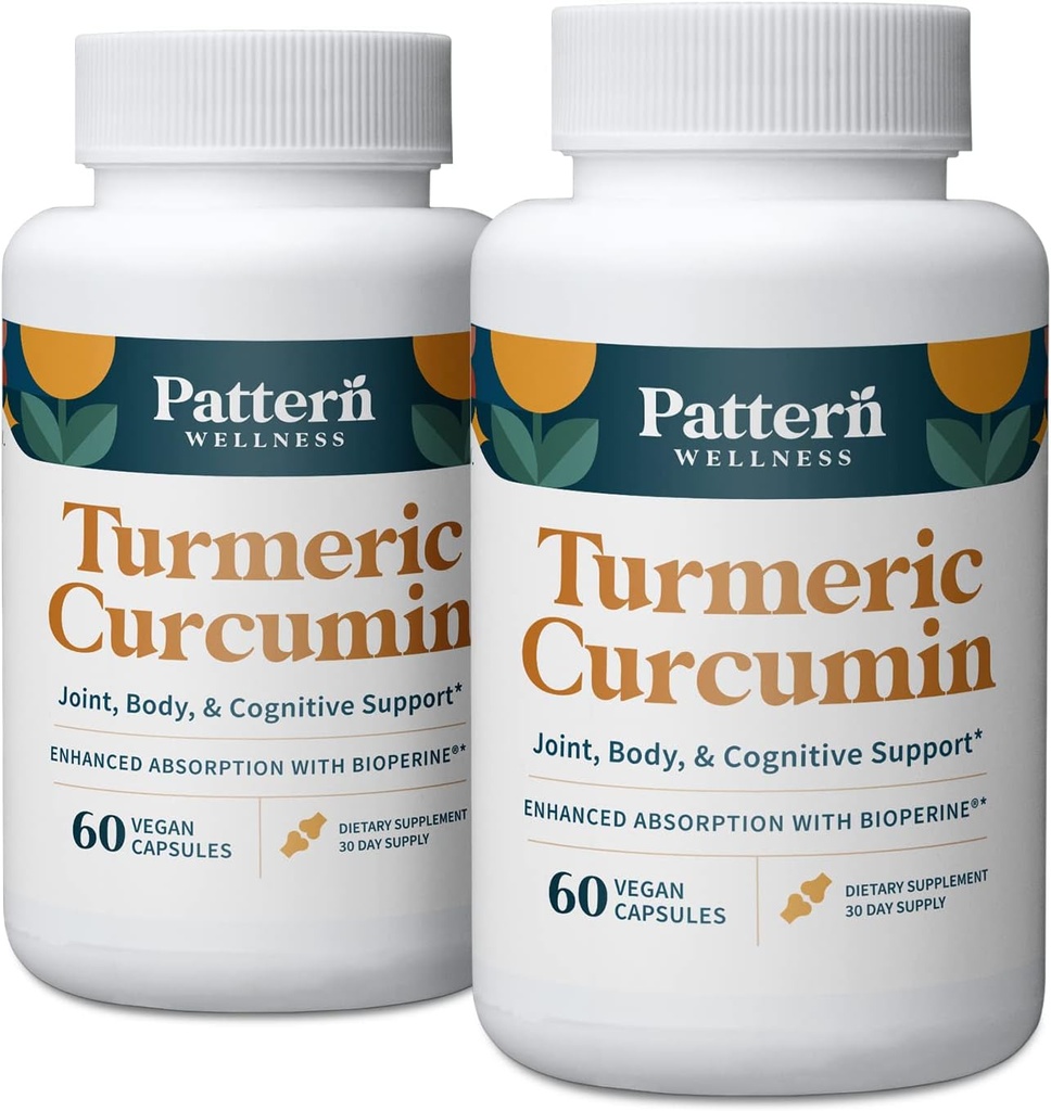 Curcumin – 1300mg – 95% Κουρκουμινοειδή με BioPerine® Μαύρο Πιπέρι – Κοινή, Γνωστική & Ανοσολογική Υποστήριξη – Μη ΓΤΟ, Χωρίς Γλουτένη – 120 Κάψουλες