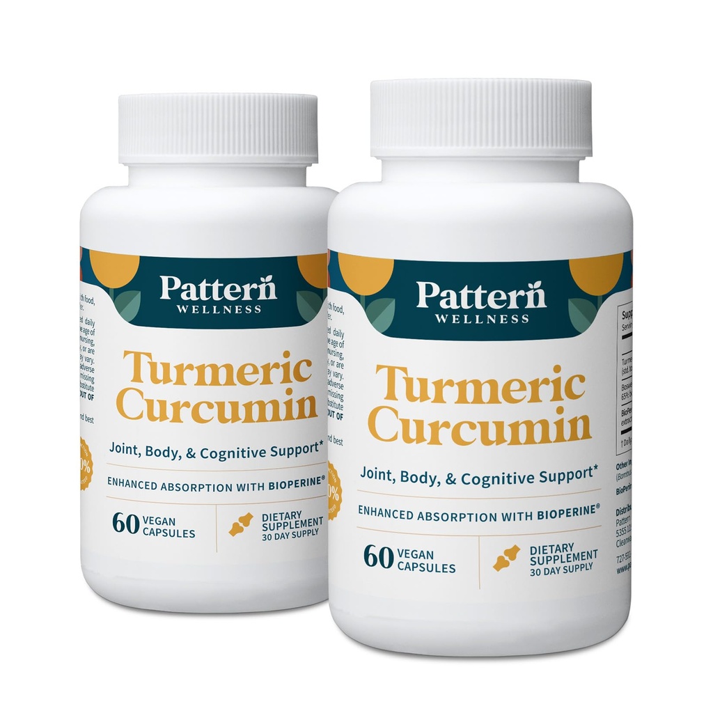 Curcumin – 1300mg – 95% Κουρκουμινοειδή με BioPerine® Μαύρο Πιπέρι – Κοινή, Γνωστική & Ανοσολογική Υποστήριξη – Μη ΓΤΟ, Χωρίς Γλουτένη – 120 Κάψουλες