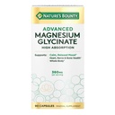 Nature's Bounty Calm Magnesium Glycinate Supplement - Υψηλή Απορρόφηση Μαγνήσιο για Χαλαρωμένη Τάση, Καρδιά & Οστική Υγεία, 90 Κάψουλες