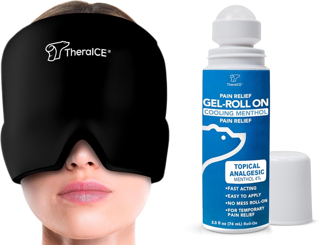 TheraICE Ημικρανία Relief Cap και TheraICE Pain Relief Roll on