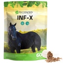 Ασημένια Βότανα Lining Equine INF-X - Υποστηρίζει την ανακούφιση από το άγχος των αλόγων και υγιή επίπεδα των καλών βακτηριδίων - Φυσική υποστήριξη για το ανοσοποιητικό σύστημα των ιπποειδών - συμπλήρωμα βοτάνων για την αποτοξίνωση των ιπποειδών - 1 lb