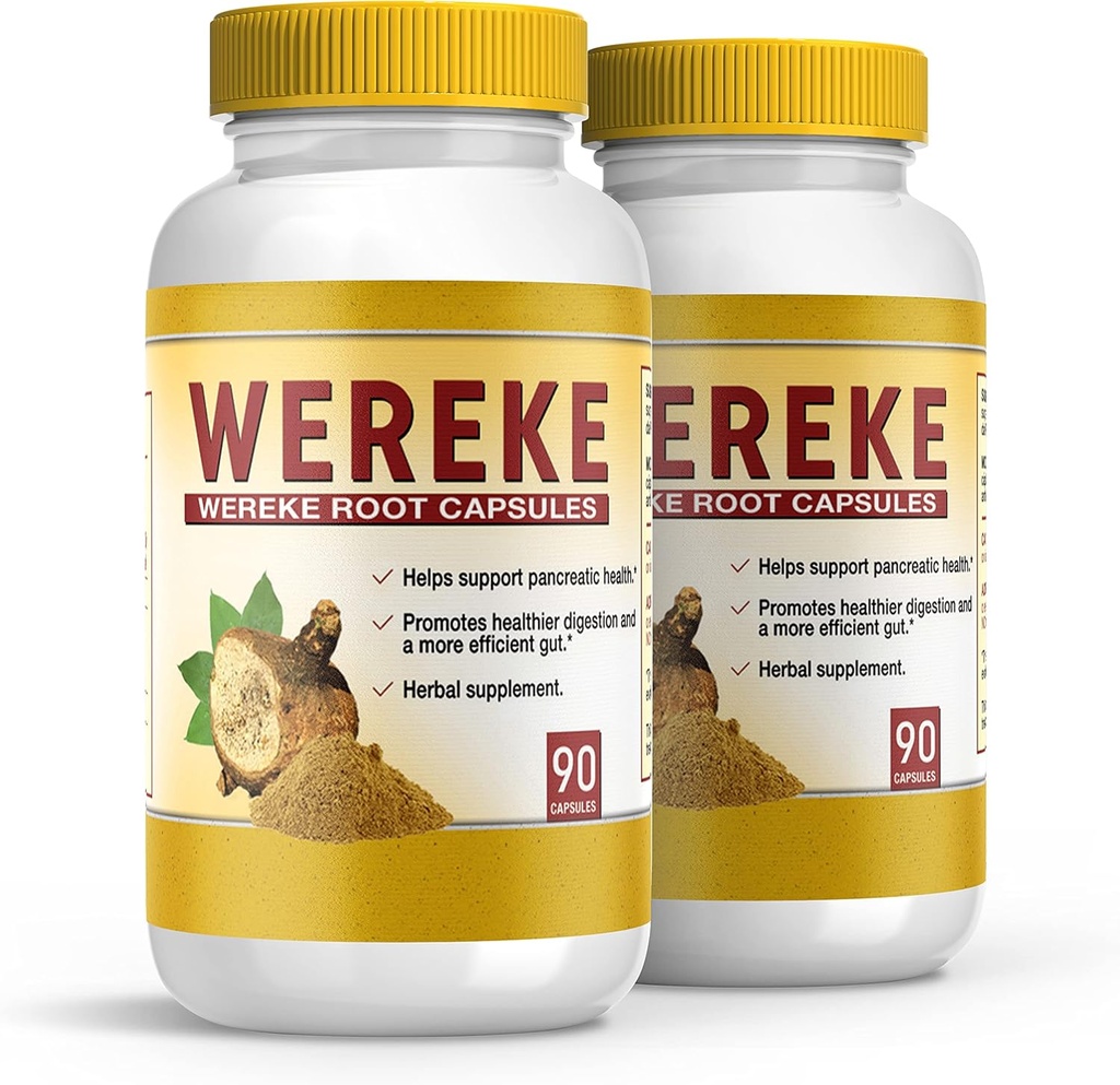 Wereke Raiz de Wereke en Capsulas (στα Αγγλικά). Guereque Set de 2 frascos (στα Αγγλικά). Reumas, Γαστρίτιδα, Αντιφλεγμονώδες Φυσικό