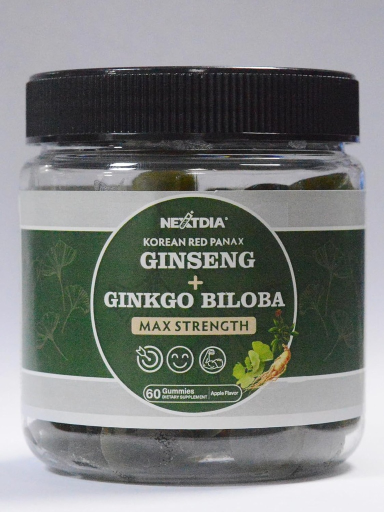 Χωρίς ζάχαρη Ginkgo Biloba Gummies 2Pack