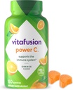 Vitafusion Power C Βιταμίνη C Gummies για ανοσοποιητική υποστήριξη, Πορτοκαλί Γεύση, 282 mg Βιταμίνη C, Αμερική Αριθμός 1 Gummy Vitamin Brand, 50 Ημέρα προσφοράς, 150 Count