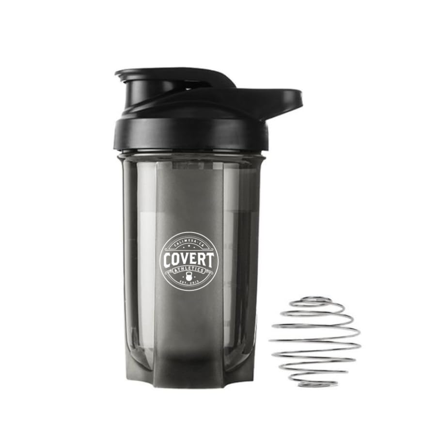 Unicorn Co X Covert Athletics 2024 Shaker για πρωτεΐνη, προ προπόνηση, 16oz (μαύρο)