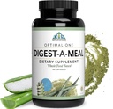 Optimal Health Systems Digest-A-Meal | Gut Health Enzyme & Probiotic | Bloating, Acid Reflux, & Indigestion Relief + Aloe Vera Leaf | Digestion Supplement | 90 Capsules