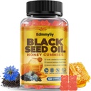 Black Seed Oil & Honey Gummies - Black Seed Oil 500mg with Biotin, Ashwagandha Extract, Turmeric Extract, Vitamin C & B6 - Supports Immune & Digestion